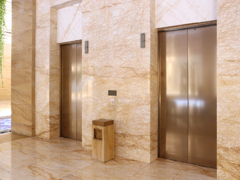 High-speed elevators at Purva Estrella Lokhandwala Andheri West